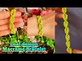Leaf design Macrame Bracelet