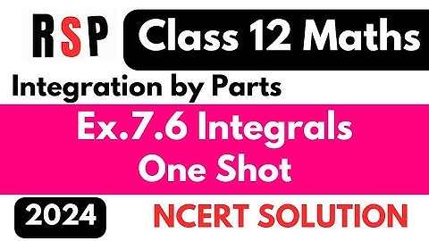 One Shot Exercise 7.6 Integration l Class 12 Maths #integration #ncertsolutions