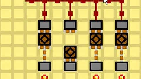 4-Bit Redstone ROM Memory with building instructions (improved previous project)