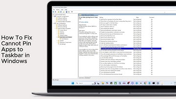 How To Fix Cannot Pin Apps to Taskbar in Windows