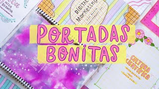 PORTADAS para CUADERNOS muy fáciles 🌜IDEAS para DECORAR tus LIBRETAS con  CARÁTULAS BONITAS - thptnganamst.edu.vn