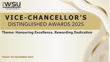 VICE-CHANCELLOR’S DISTINGUISHED AWARDS 2025