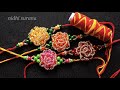 ⚜️Diy Rose Rakhi || Rose Bracelet/ Pulsera Tutorial Diy (0433)