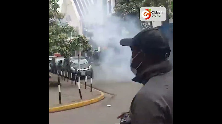 Police tear gas youth protesting against Finance Bill in Nairobi Nairobi protests   CD