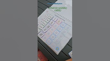 Numbers matching activity #busybook #activitybook #toddleractivity #smallbusiness #toddlers #shorts