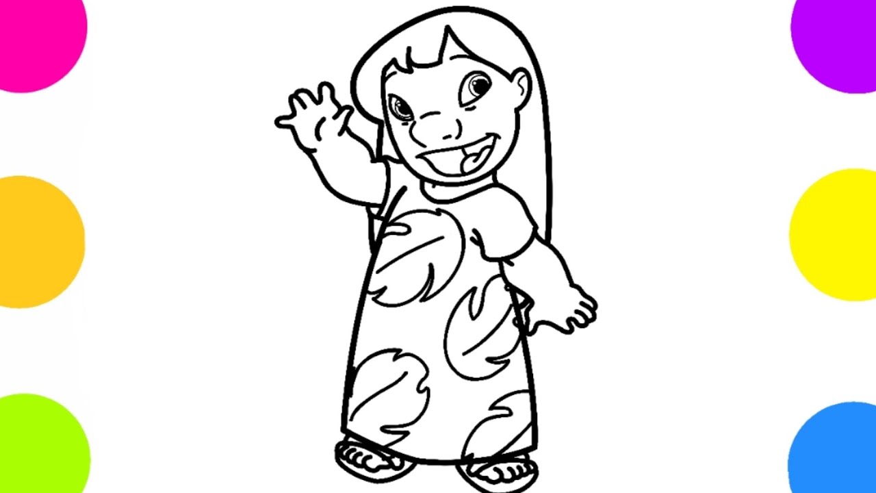 Como desenhar a Lilo de Lilo e Stitch - Desenhos infantis - YouTube