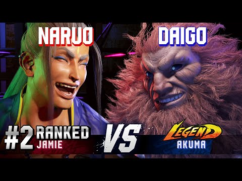 SF6 ▰ NARUO (#2 Ranked Jamie) vs DAIGO (Akuma) ▰ High Level Gameplay