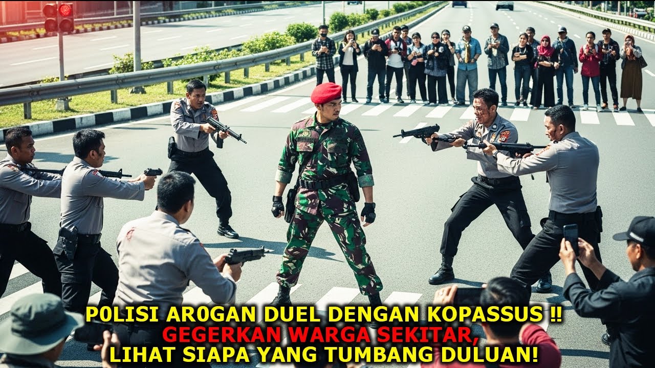 💥P0LISI AR0GAN DUEL DENGAN KOPASSUS‼️ GEGERKAN WARGA SEKITAR, Lihat Siapa yang Tumbang Duluan !