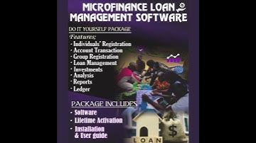 Microfinance loan management software
