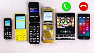 Maxcom + BQ Only Yellow + Sigma Mobile + Motorola Razr V3i + BlackBerry VS iPhone 5S Incoming Call
