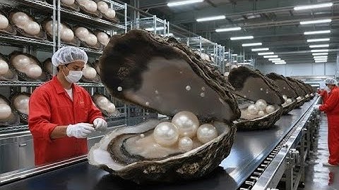 FULL PROCESS  Inside the Pearl Factory - From Raw Oyster to luxury Fashion