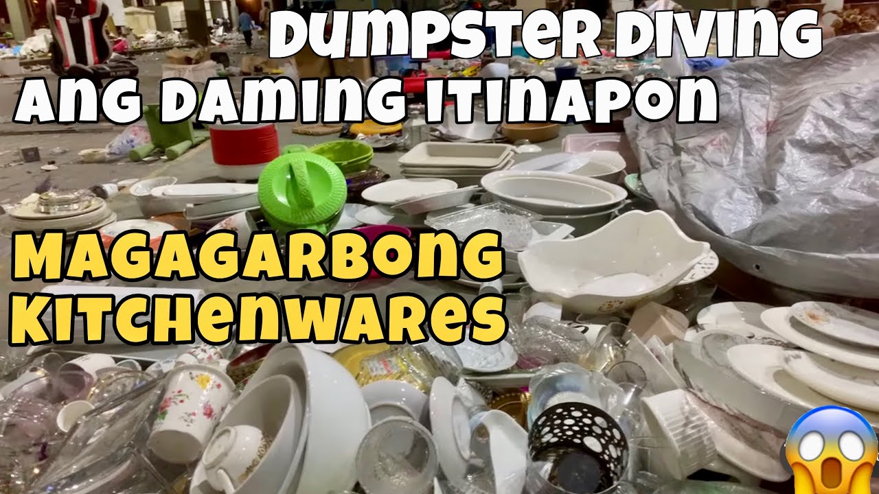 MIDNIGHT DUMPSTER DIVING |MASSIVE FREE KITCHENWARES 