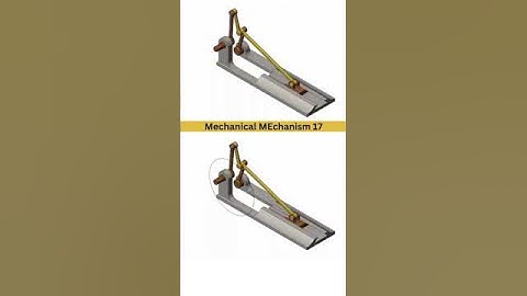 17 Slider Crank mechanism for Rotary to Linear Motion #mechanical #mechanism #3ddesign #solidworks #