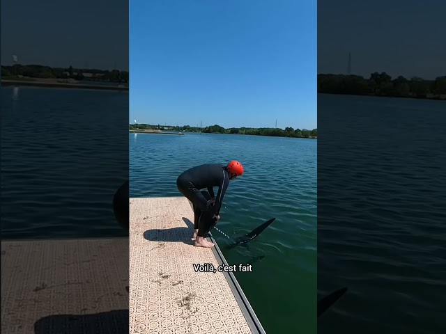 Activité d'été lors de canicule le pumpfoil. c'est trop cool mais je débute. #pumpfoil #pump #foil