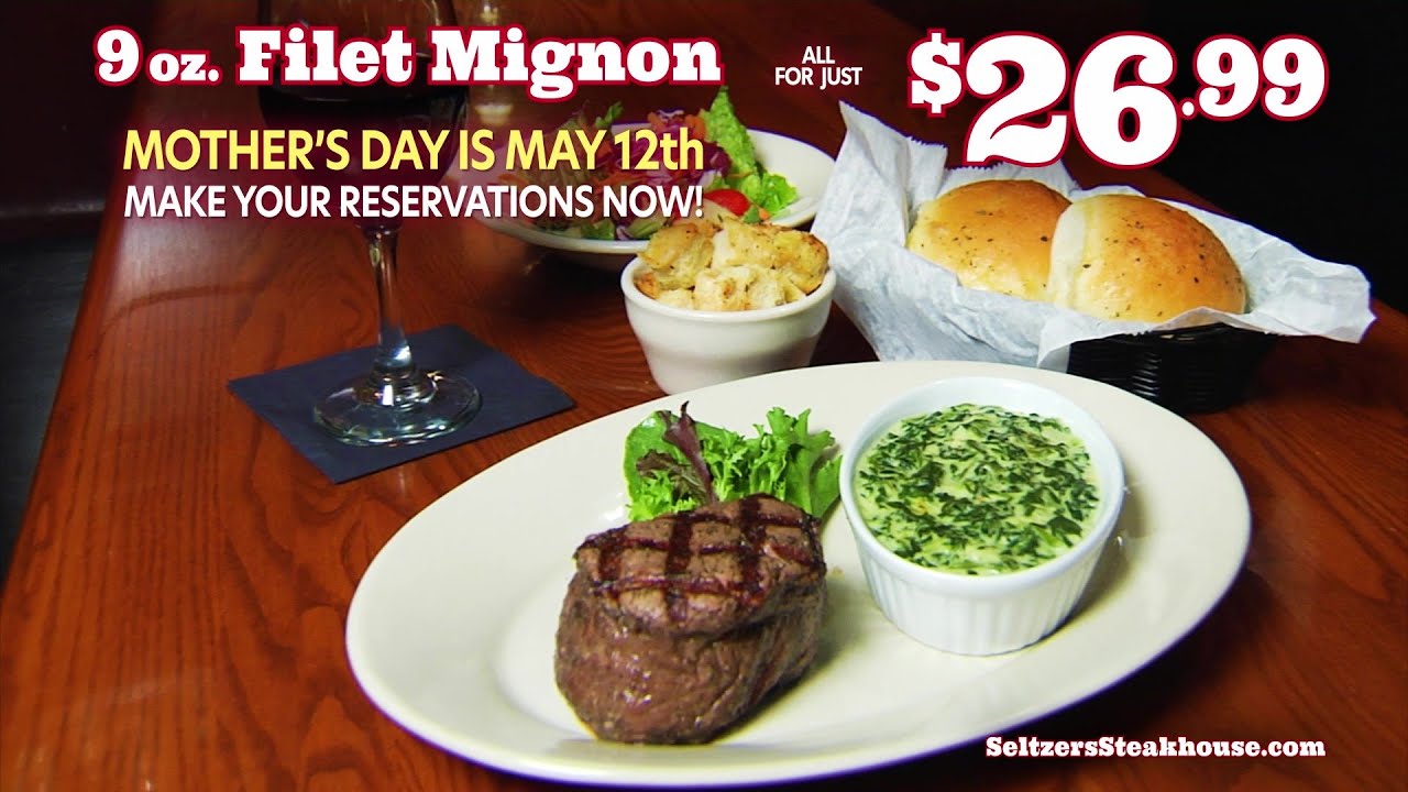 90z Filet Filet Mignon Dinner Special! 9oz Filet Only $26.99! - YouTube