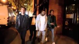 Kanye West Lets Fan Rap For Him In SoHo! HD HQ