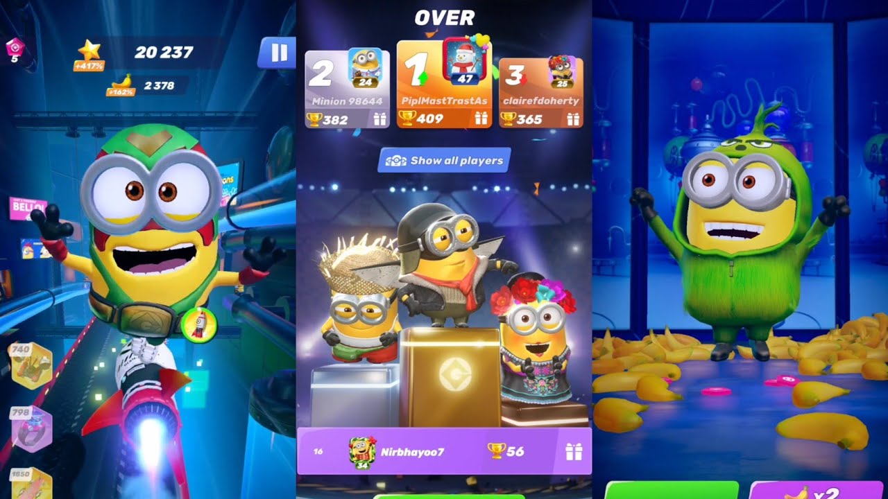 Mummy vs Luchador vs Green | New Minion rush |