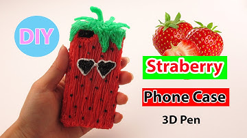 3D Pen Art: How to Make Strawberry Phone Case DIY by Creative World