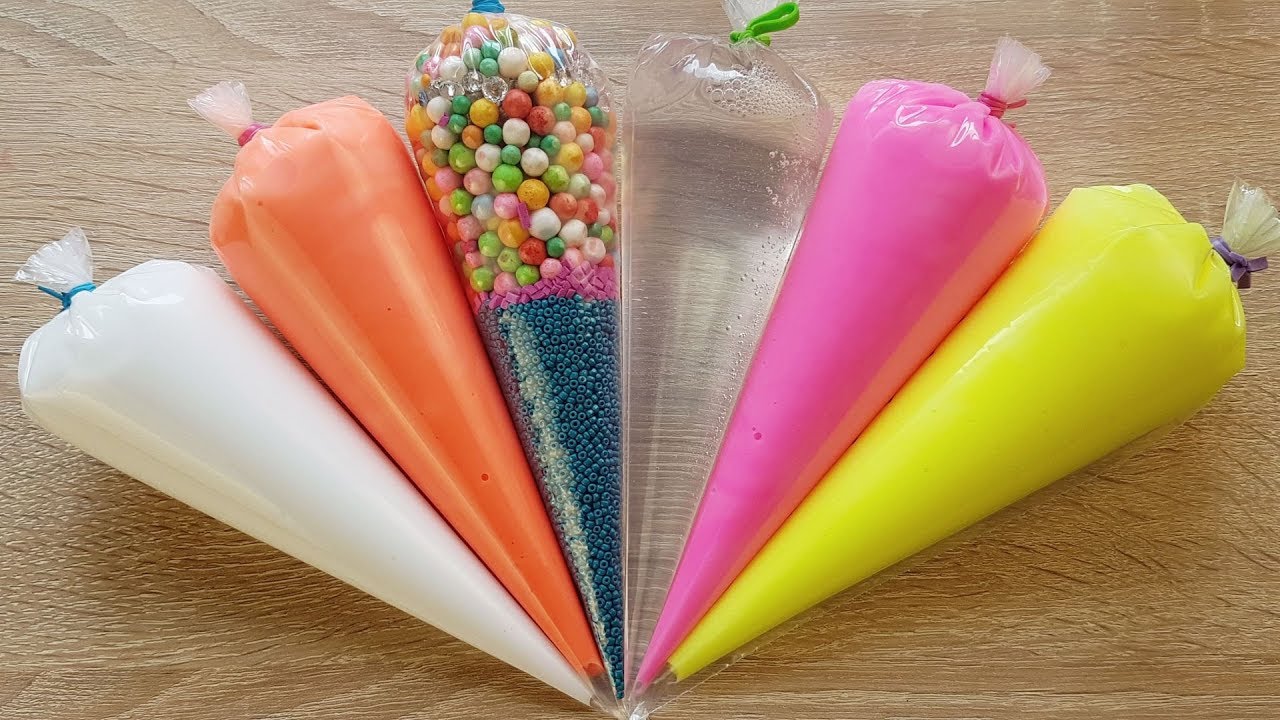 Making Slime Piping Bags Crunchy Slime 14 YouTube