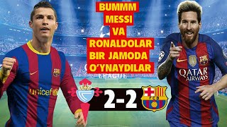 BUMMMM MESSI VA RONALDO BIR JAMODA BIRGA O'YNAYDILAR!...