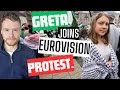 Greta joins Eurovision protest...