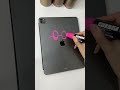 She Customized IPad Pro Using only HUGE PINK Posca marker 🫣 Did u guess the character?