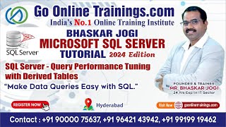 SQL Server - Query Performance Tuning with Derived Tables