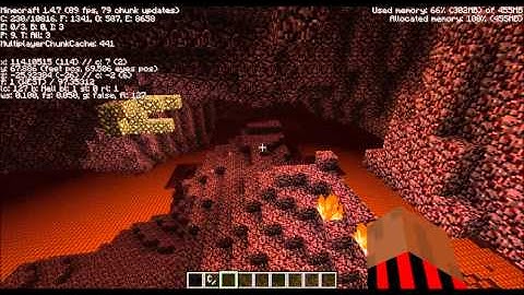 AlienWare X51 Lag Test (Minecraft Nether)