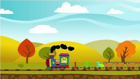 2d Cartoon train animation