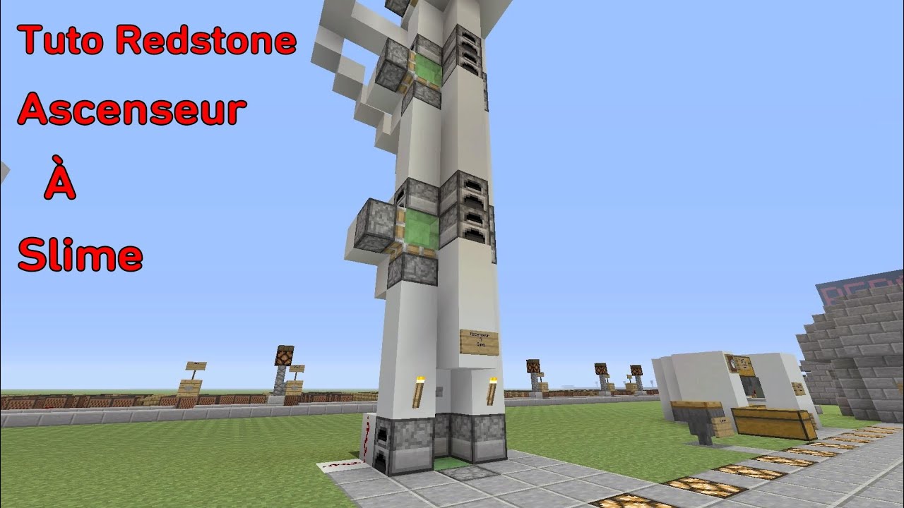 TUTO REDSTONE MINECRAFT: ASCENSEUR À SLIME - YouTube