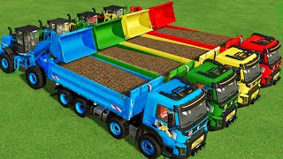 LOAD AND TRANSPORT POTATOES ON VOLVO FMX TRUCKS WITH COLORED CASE LOADER - Farming Simulator 22 screenshot 5