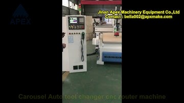 Carousel Auto tool changer cnc router machine