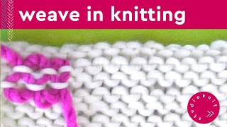 HOW TO WEAVE IN ENDS Step by Step Slowly with Studio Knit