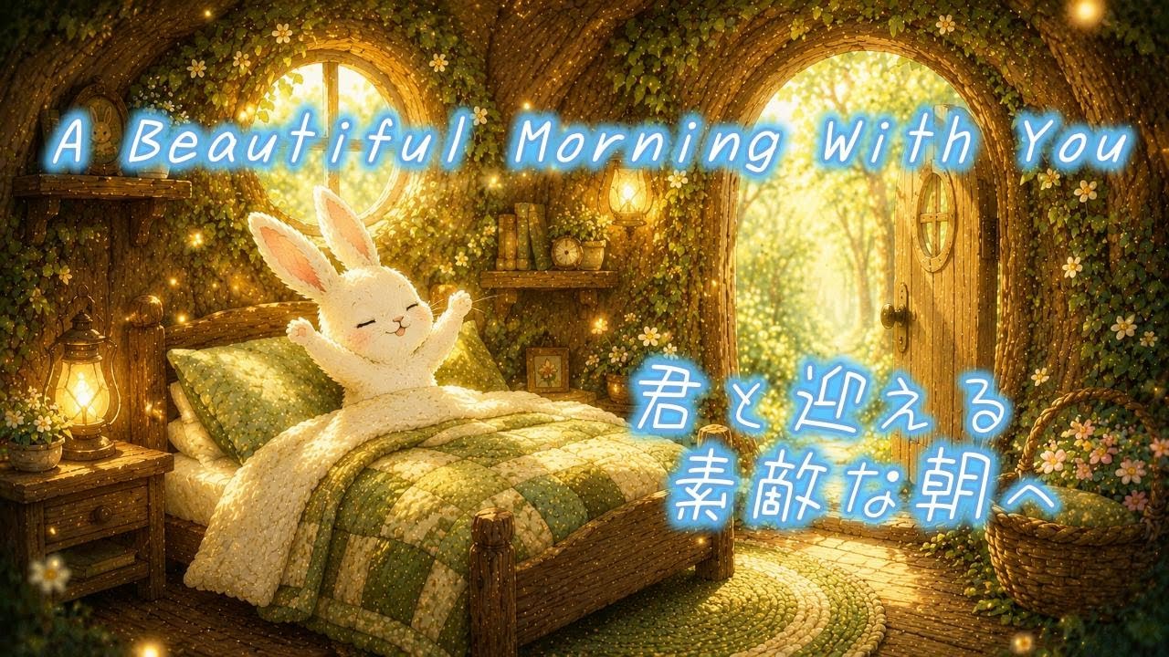 【癒しのハープBGM】眠りながら癒しのエネルギーに包まれる｜君と迎える素敵な朝へ