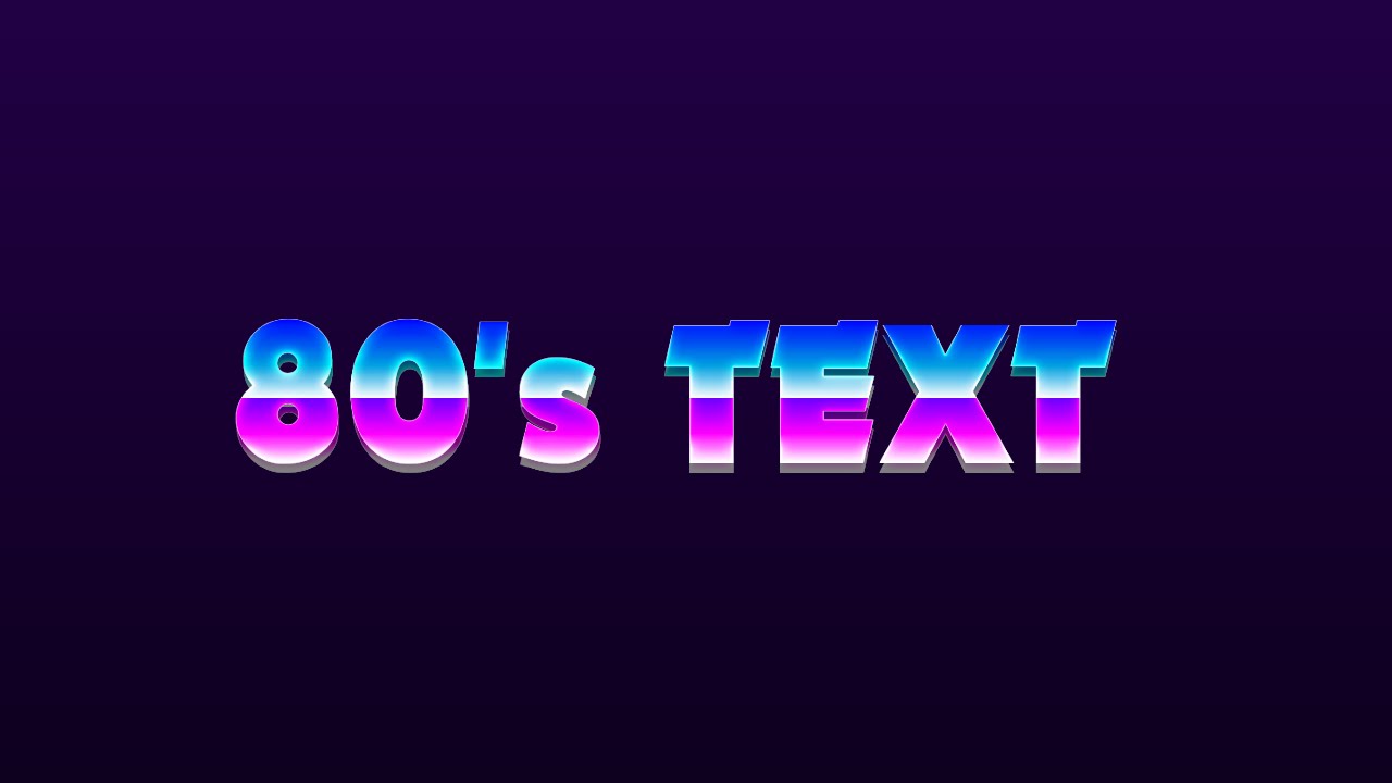 How To Create Shiny Retro Text With Photoshop Iphotoshoptutorials Images