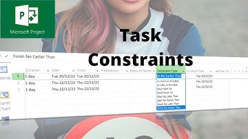 How to use task constraints in Microsoft Project