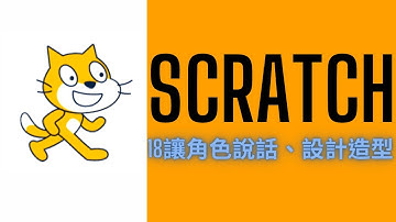 【Scratch基礎教學18】讓角色說話、設計造型 | 樂明