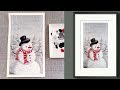 Easy Snowman Painting - Acrylic Painting Demonstration - Easy in Acrylics - Christmas Day #3