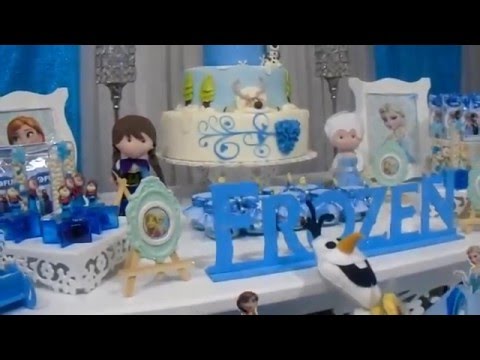 Decoração Provençal Frozen #Sofiafaz5 #festafrozen - YouTube
