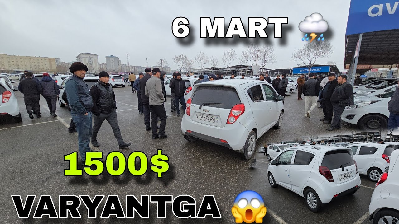 6 МАРТ СПАРК НАРХЛАРИ 2026 АНДИЖОН МАШИНА БОЗОРИ SPARK NARXLARI ANDIJON MASHINA BOZORI 2026