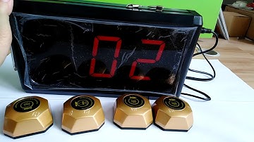 Wireless Calling System for restaurants,Customers,Patient Pager System with Call Buttons cycling cal