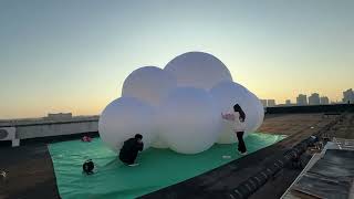 Videos of inflatable cloud