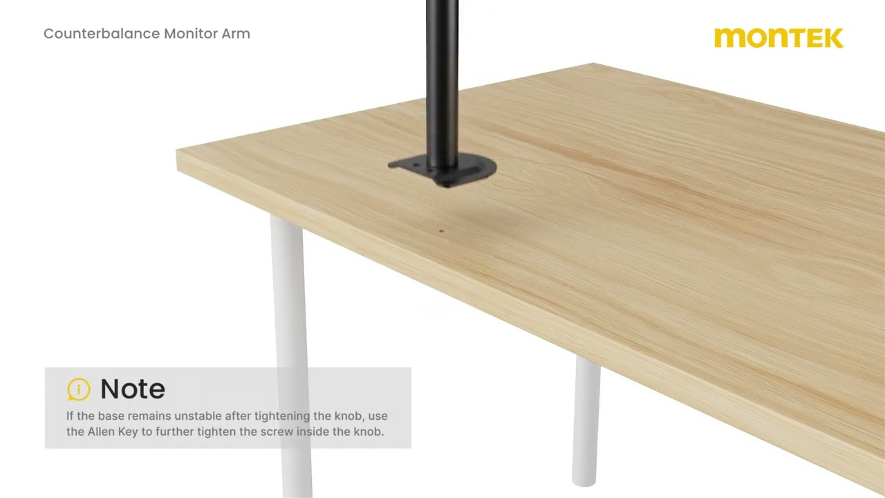 monTEK Monitor Arm Installation Guide——MA1012PBK-D