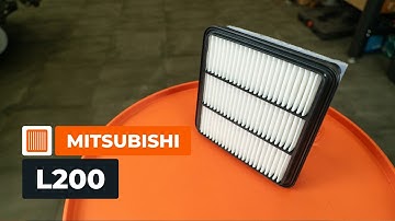 How to change the air filter on the MITSUBISHI L200 KA [AUTODOC TUTORIAL]
