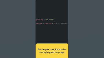 Is Python a Dynamically Typed Language? | #shorts #python