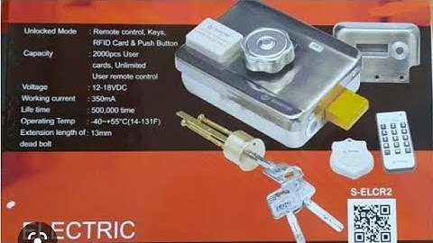 Secureye Electric Smart Door lock #installation #Remote control #keys #RFID Cards #exit  button