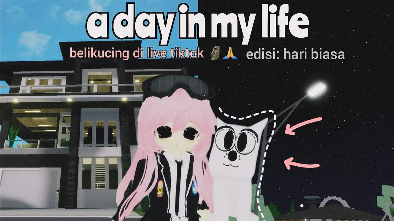 A DAY IN MY life🌷|| beli kucing di live tiktok🗿😽|| Roblox Indonesia 🇮🇩