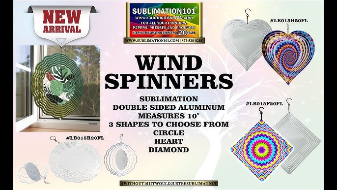 🍃How to Make Custom Sublimation Wind Spinner Blanks [DIY] in 2023