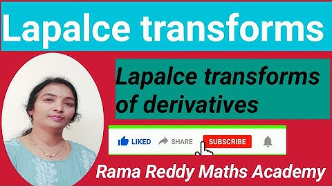 JNTU  R22 M2 B.tech Maths Laplace transforms of Derivatives | Laplace  with detivatives