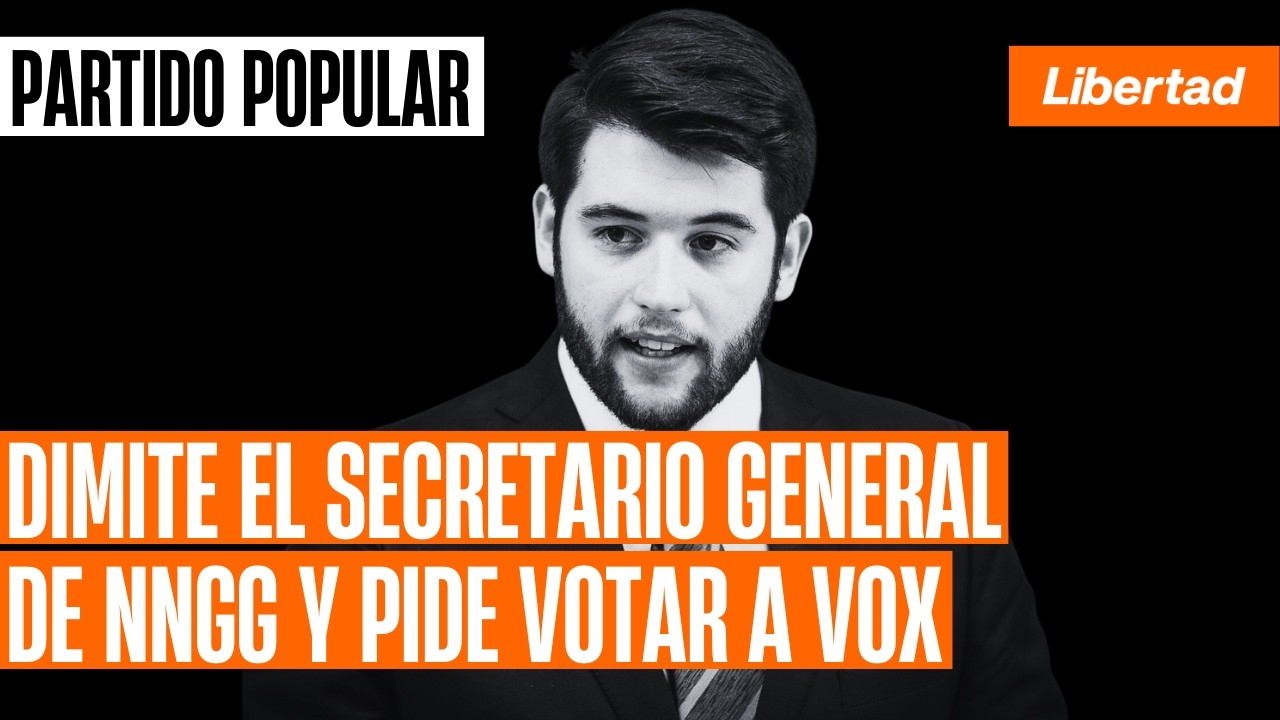 Dimite el secretario general de NNGG y pide el voto para Vox